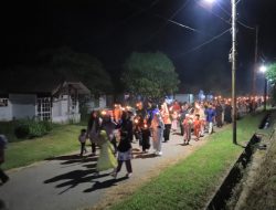 PT Timah Area Kundur Meriahkan Tahun Baru Islam Lewat Pawai Obor