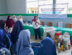PT Timah Latih Warga Sungailiat Olah Sampah Organik Jadi Kompos