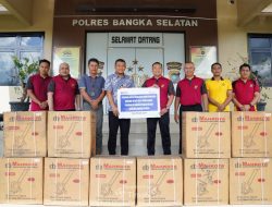 PT Timah Serahkan Mesin Penanam Jagung untuk Gapoktan di Bangka Selatan