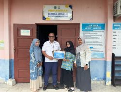 Dukung Riset Pelajar, PT TIMAH Bantu Siswa SMP N 1 Simpang Pesak Olah Gedebong Pisang Jadi Sambalingkung   