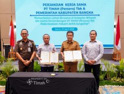 PT Timah–Pemkab Bangka Teken Kerja Sama Pemanfaatan Lahan IUP Jelitik, Dorong Ekonomi Daerah   