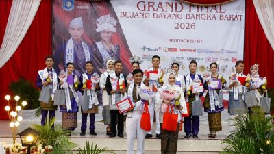 PT TIMAH Fasilitasi Grand Final Bujang Dayang 2026, Dukung Lahirnya Duta Wisata Muda Bangka Barat