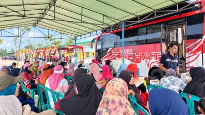 Mobil Sehat PT TIMAH Sambangi Mentok, Warga Bisa Periksa Kesehatan Gratis